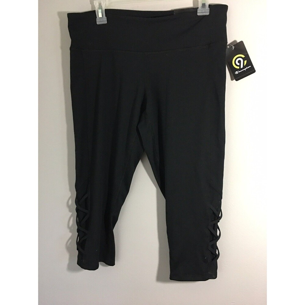 Champion C9  Leggings Size XL Black Cropped  Thight Women's Leggings NWT